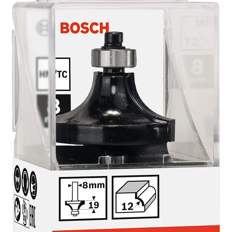Fraise à arrondir R12 — queue 8 mm · actif Ø36,7 mm — Bosch 2608628343 3