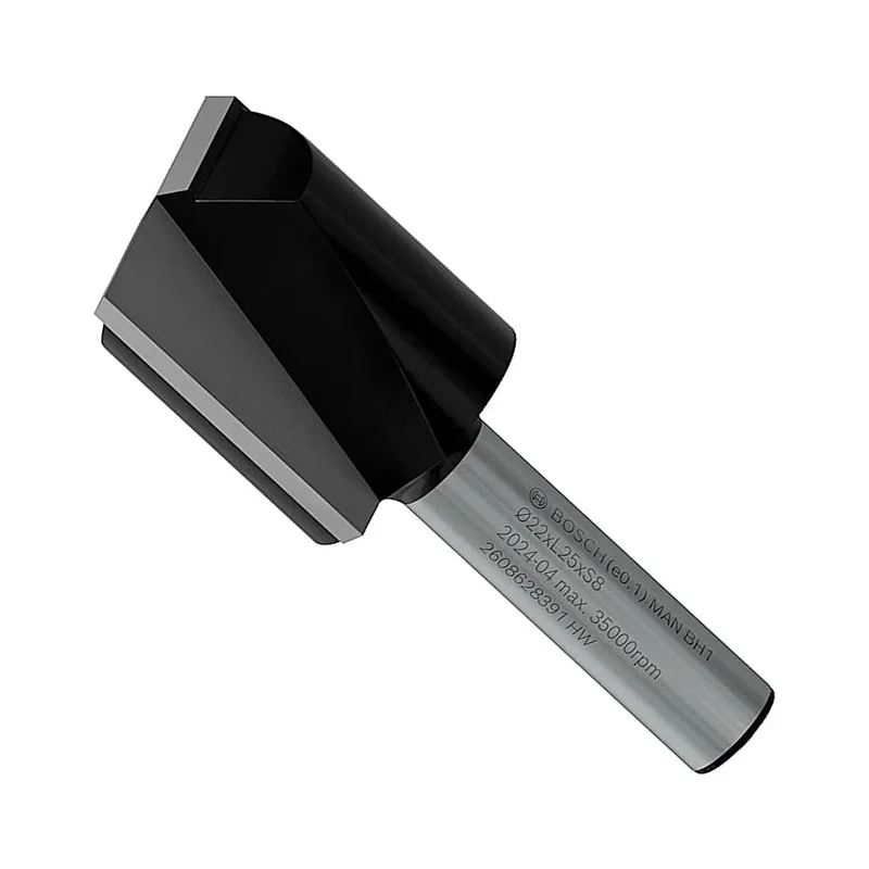 Fraise droite — queue 8 mm · actif Ø22 × 25 mm — Bosch 2608628391 3