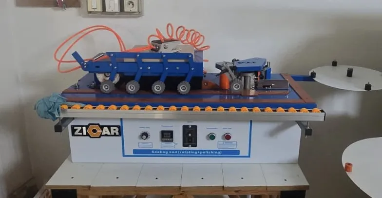 Plaqueuse de chants ZICAR MF3000 — 4 opérations pour panneaux et MDF — 220 V, 1200 W 3