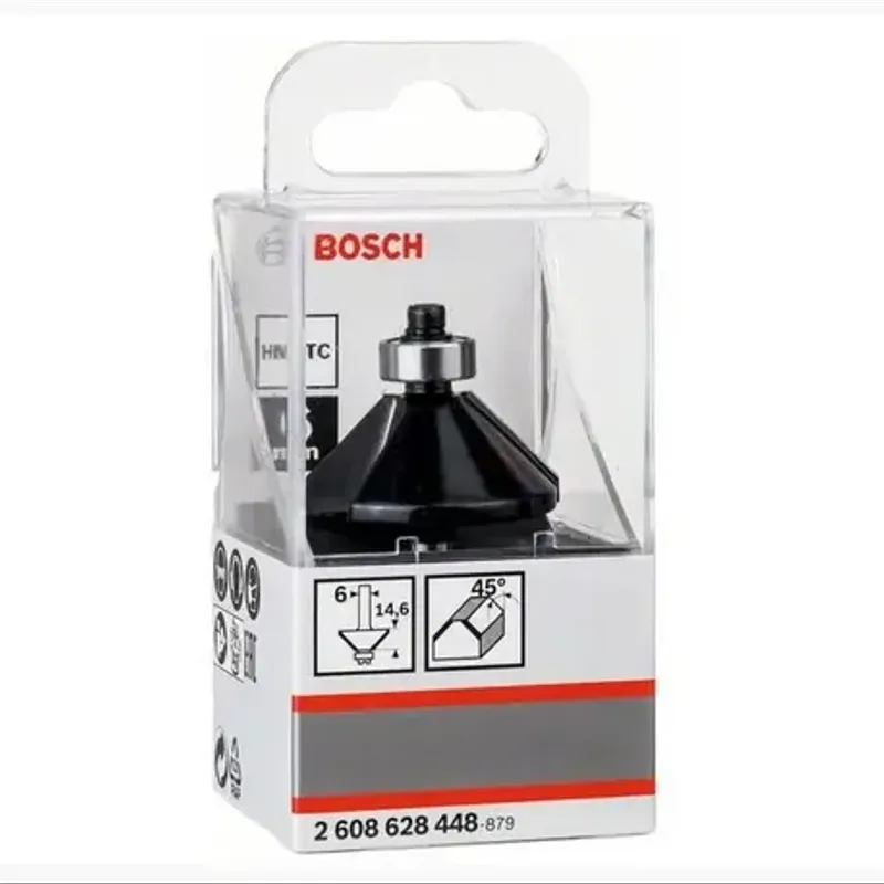 فريزة شطف 45° — ساق 6 مم — Bosch 2608628448