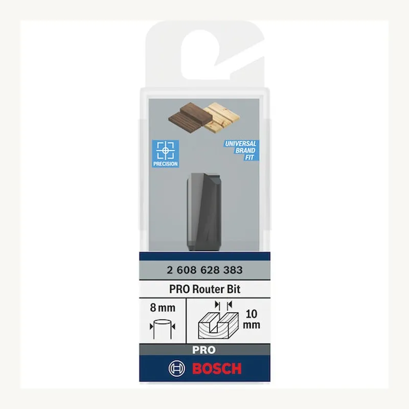 Fraise droite — queue 8 mm · actif Ø10 × 19,6 mm — Bosch PRO 2608628383 5