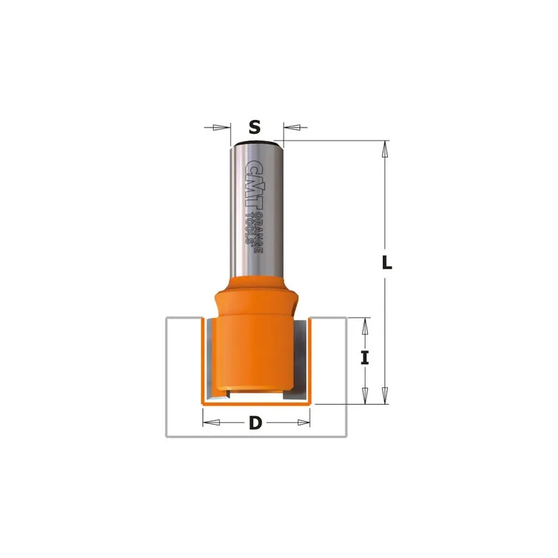 Fraise à entailler pour charnières — queue 6 mm · actif Ø25 × 11 mm — CMT 702.250.11 4