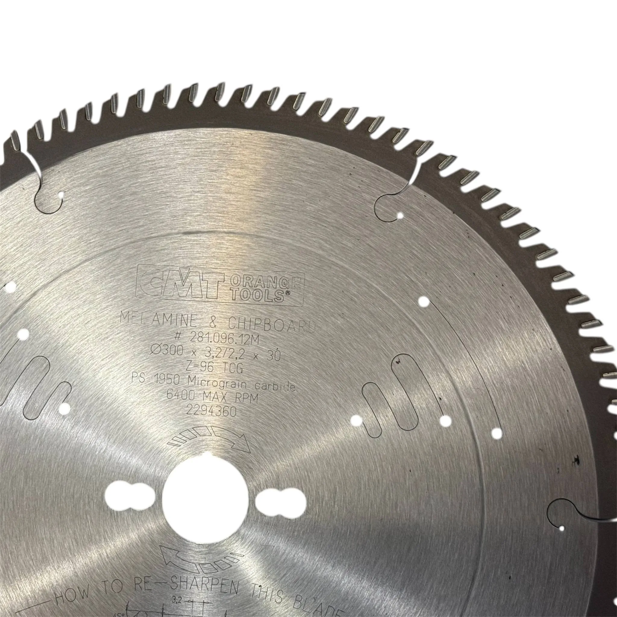 Disque pour scie à panneaux — CMT 281.096.12M — bois, MDF, mélaminé et panneaux stratifiés — 300 mm, 96 dents 4