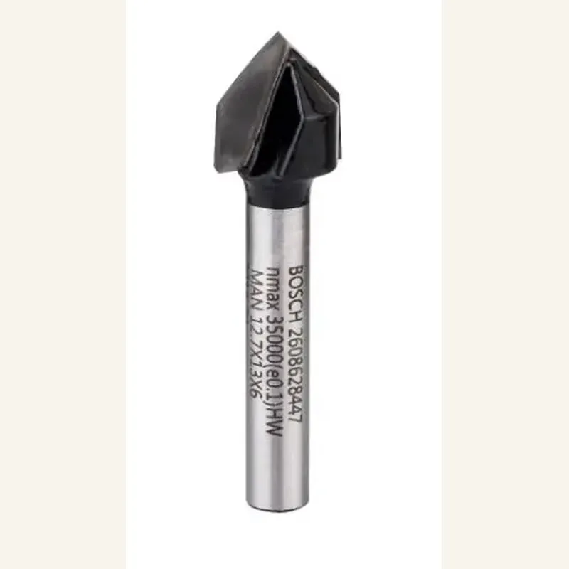 Fraise à rainurer en V 90° — queue 6 mm — Bosch 2608628447 5