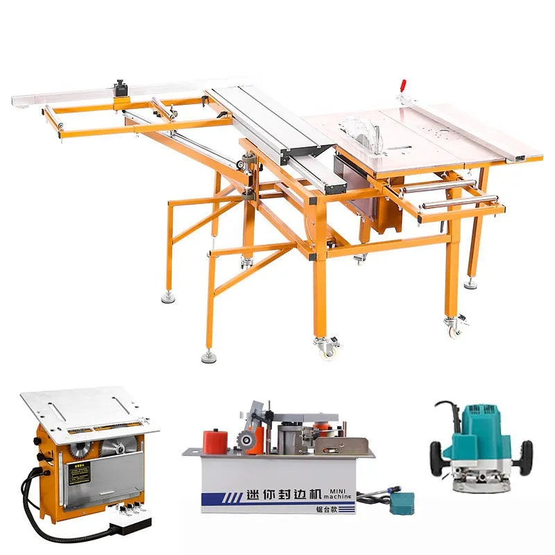 Table de sciage coulissante multifonctionnelle ZICAR pour menuiserie 4
