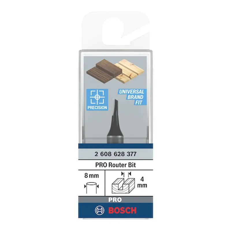 Fraise droite — queue 8 mm · actif Ø4 × 8 mm — Bosch 2608628377 5